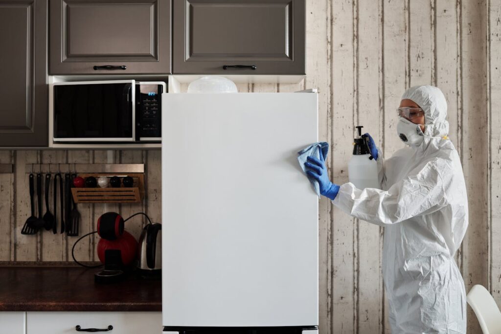 woman-wiping-refrigerator