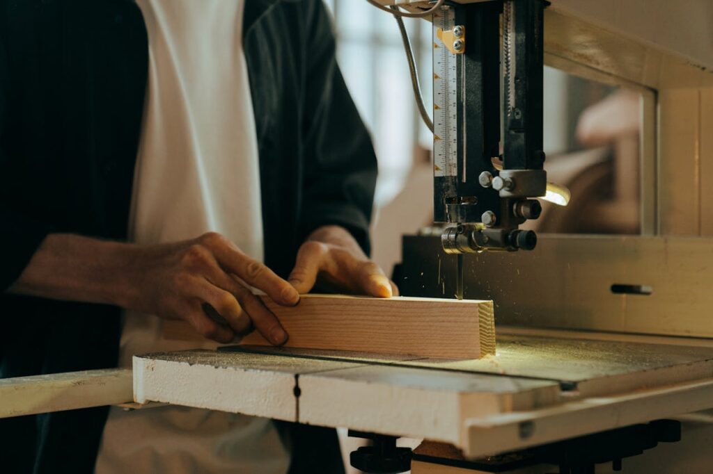 man-using-wood-cutter