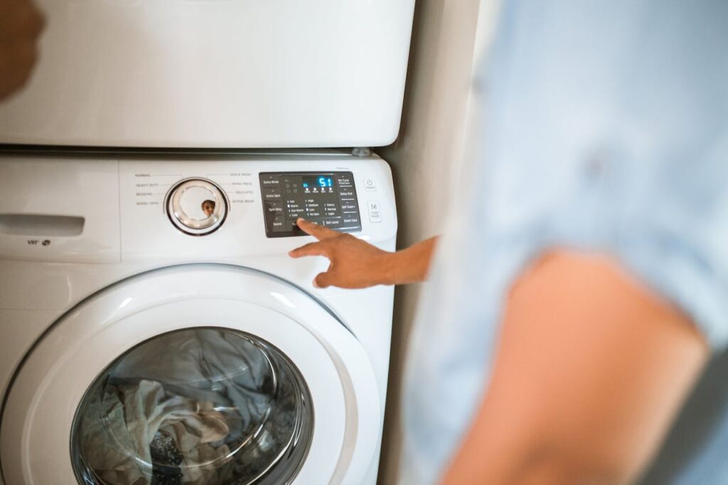 man-using-washer