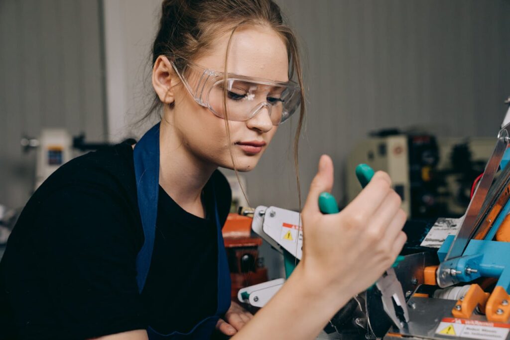 woman-using-pliers